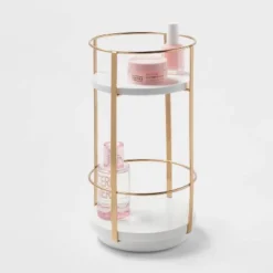 10" X 5.7" Round Metal Countertop Turntable Brass - Brightroom™ -Furniture Store GUEST 0f7b8890 6df4 4606 9fa9 246d6098805b