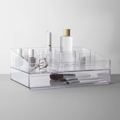 Bathroom Plastic Extra Large Cosmetic Organizer Clear - Brightroom™ 4 Bathroom Plastic Extra Large Cosmetic Organizer Clear - Brightroom™ - Image 4