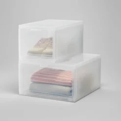Small Stackable Bins Front Opening Clear Plastic - Brightroom™ 7 Small Stackable Bins Front Opening Clear Plastic - Brightroom™ -Furniture Store GUEST 80bf0b58 1470 4490 a163 cc5a666090c5