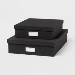 Canvas Desk Storage Box Set Of 2 - Brightroom™ -Furniture Store GUEST 865b7d07 3a75 494b 99e8 39d25c3e9964