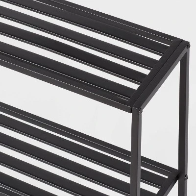 Tall Wall Shelf Black Metal - Brightroom™ 2 Tall Wall Shelf Black Metal - Brightroom™ - Image 2