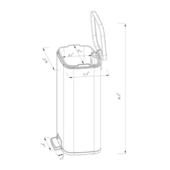 45L Rectangular Step Trash Can - Brightroom™ 10 45L Rectangular Step Trash Can - Brightroom™ -Furniture Store GUEST bc44a777 3ad8 456c b42b 05cf0b17d67c